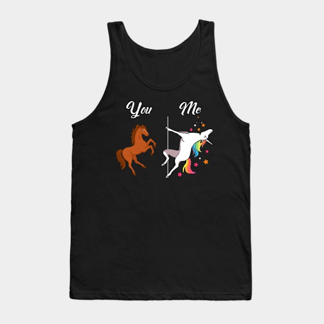 Unicorn You and Me Tank Top by Nulian Sanchez